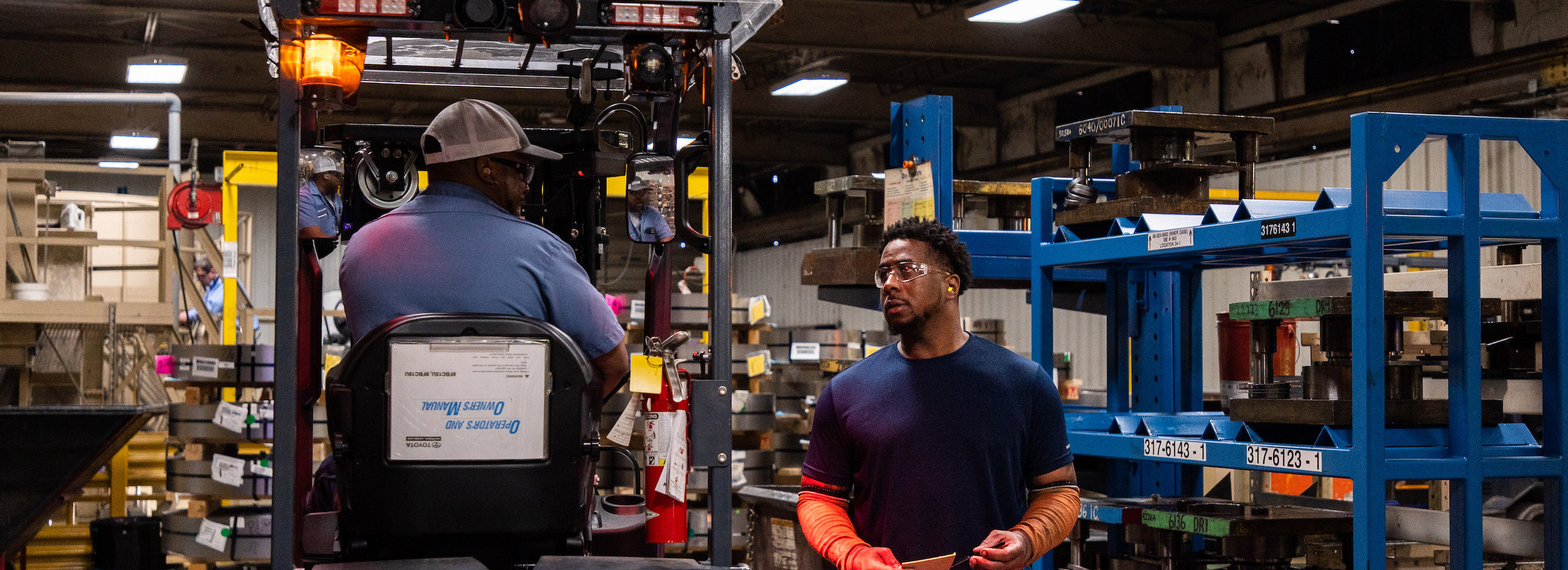 Warehouse Men Talking