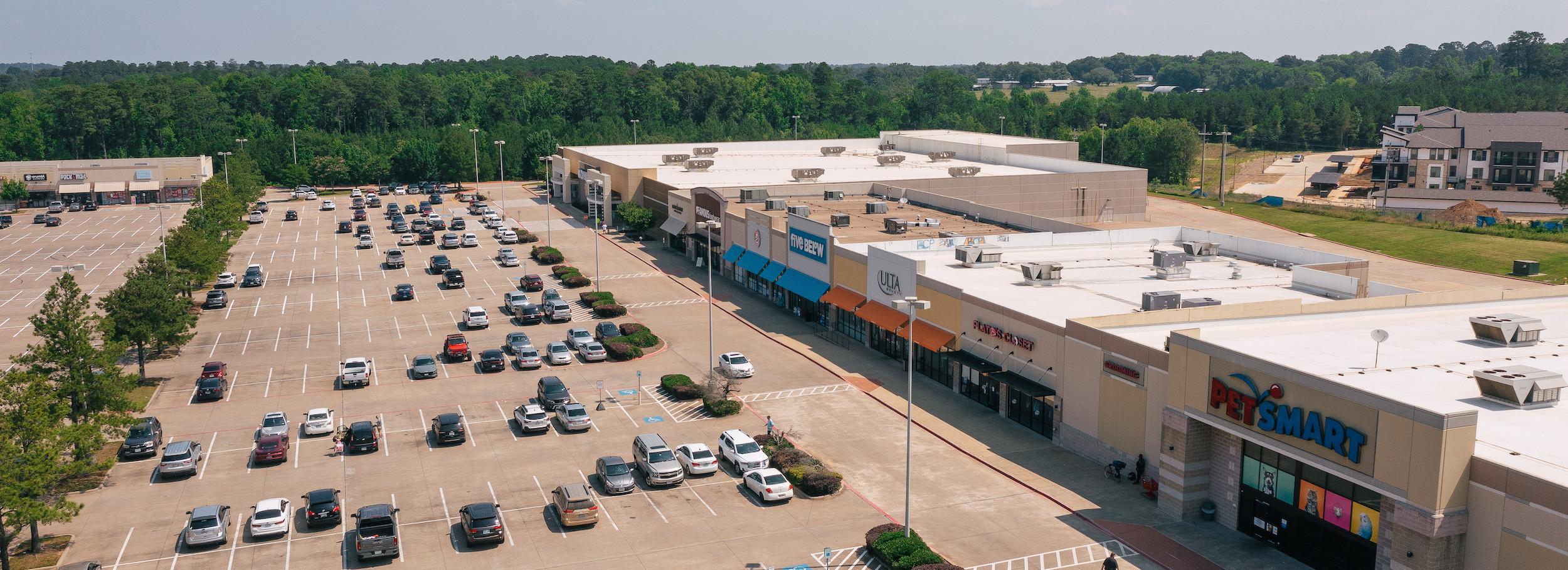 Shopping Center and parking lot